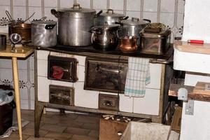alt Küche Holz und Metall foto