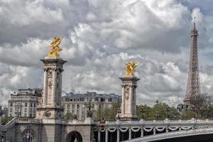 pariser stadtbildansicht panorama von der seine foto