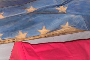 Holz geschnitzt amerikanisch USA Flagge foto