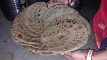 indisch Essen speziell Gujarati Bajra Roti foto