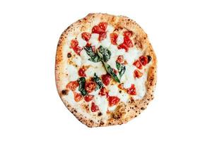 3375 neapolitanisch Pizza isoliert auf ein transparent Hintergrund foto