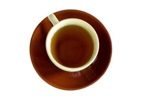 2672 braun Tasse von Tee isoliert auf ein transparent Hintergrund foto