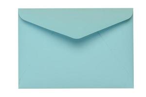 4638 Blau Briefumschlag isoliert auf ein transparent Hintergrund foto