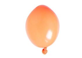 2531 Orange Luftballons isoliert auf ein transparent Hintergrund foto