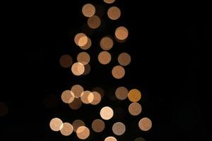 Weihnachtsbaum-Licht-Silhouette foto