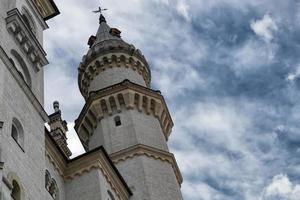 neuschwanstein Schloss im Winter Detail foto