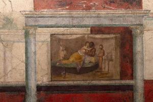 Rom, Italien. November 22 2019 - - uralt römisch Gemälde Pompeji Detail foto