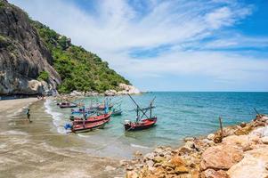 schön Seelandschaft Aussicht beim Huahin prachuap Khiri Khan thailand.hua hin ist ein Strand Resort auf das Golf von Thailand foto