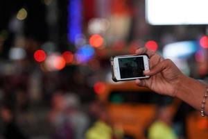 New York, USA - 25. Mai 2018 - Times Square voller Menschen foto