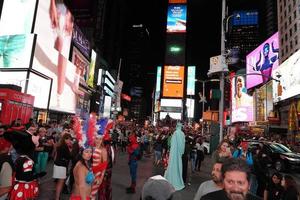 New York, USA - 25. Mai 2018 - Times Square voller Menschen foto