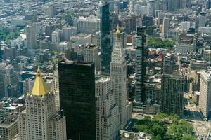 luftaufnahme von new york manhattan stadtbild foto