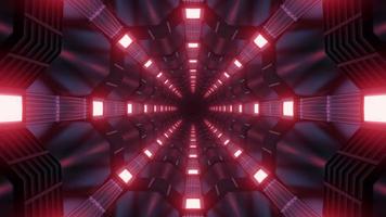 3D Kaleidoskop Tunnel Design Illustration für Hintergrund oder Textur foto