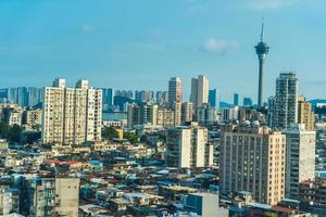 Stadtbild von Macau Stadt foto