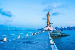 die Statue von Kun Iam in Macau City, China