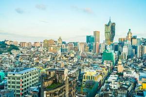 Stadtbild von Macau Stadt foto