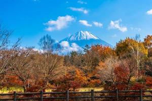 mt. Fuji in Japan im Herbst foto