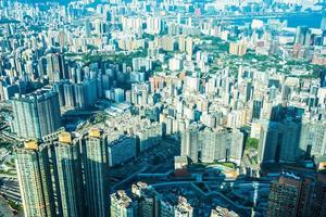 Stadtbild von Hong Kong City, China foto