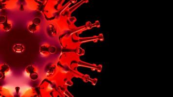 3D-Rendering Corona-Virus-Covid-19-Pandemie foto