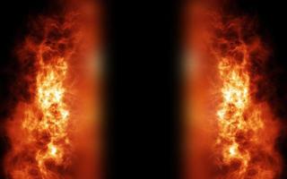 digitale Wiedergabe des heißen brennenden Hintergrundes foto
