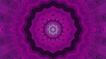 blaue und lila florale 3d Kaleidoskop-Designillustration für Hintergrund oder Textur foto