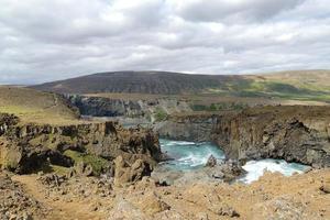 Island aldeyjarfoss Wasserfall Landschaft foto