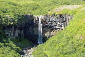 svartifoss Wasserfall Island foto