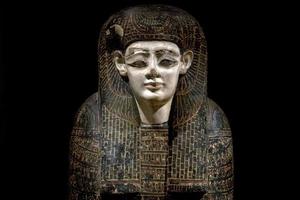 Neu York, USA - - April 23 2017 - - Metropolitan- Museum Pharao ägyptisch Gott tot Religion Symbol Stein Statue foto