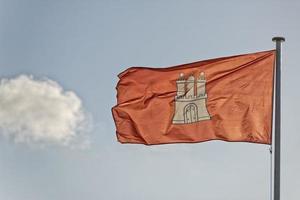 Hamburg Stadt Flagge foto