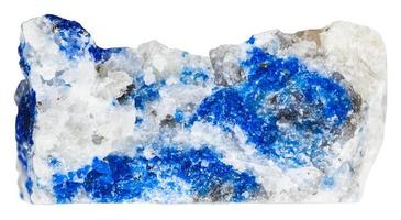 azurblau Lasurit Mineral Stein mit Pyrit Kristalle foto