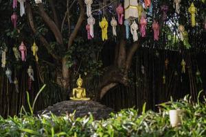 Thailändischer buddhistischer öffentlicher Tempel in Chiang Mai foto