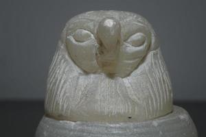 Kanopi Kanope Marmor Vase von Gott Horus ra foto