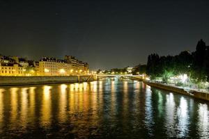 Seine Nacht Aussicht foto