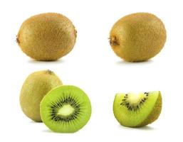 Kiwi Obst Sammlung auf Weiß Hintergrund foto