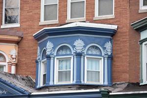 baltimore druid hill altes haus fenster foto