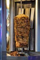 Kebab hepab Gyros während Kochen foto