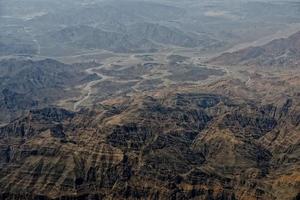 Oman Berge Luftbild Landschaft foto