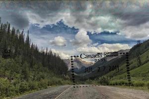 Reisepass Über Kanada szenisch Ziel foto