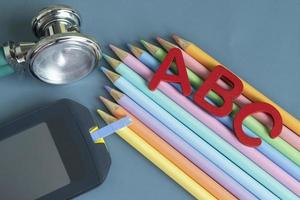 zurück zu Schule Konzept zum Kinder mit Diabetes foto