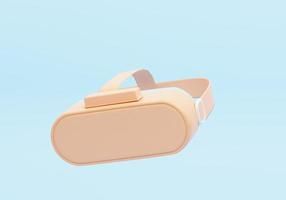 3d vr Brille Symbol, virtuell Wirklichkeit Technologie, Metaverse. 3d machen Illustration foto