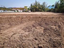 vakant Land Verwaltung Land Rückgewinnung zum Land Handlung zum Gebäude Haus, Ort zum Gehäuse Unterteilung Wohn Entwicklung im Besitz Verkauf Miete Kaufen oder Investition Zuhause oder Haus erweitern das Stadt foto