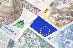 EU vat MwSt - - Unterlagen mit Polieren Geld foto