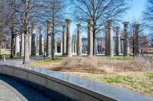 Nashville, Tennessee. USA. Februar 13, 2023. das 95-Glocke Glockenspiel im Nashvilles Zweihundertjahrfeier Kapitol Einkaufszentrum Zustand Park ist visuell beeindruckend und repräsentiert das Musical Erbe von Tennessee. foto