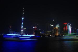 das Nacht von Shanghai foto