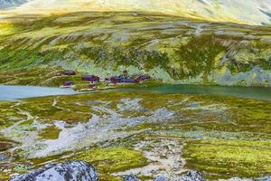 wunderschönes berg- und landschaftsnaturpanorama rondane nationalpark norwegen. foto