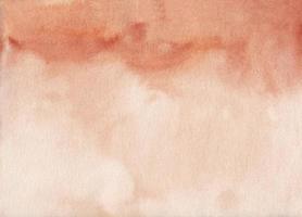 Aquarell Licht warm braun Gradient Hintergrund Textur. foto