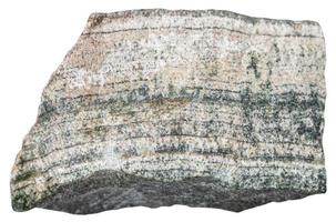 Skarn Taktit Mineral isoliert auf Weiß foto