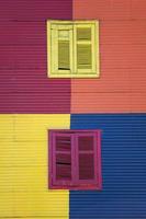 bunte Fassade von Caminito in La Boca, Buenos Aires, Argentinien foto