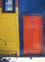 bunte Fassade von Caminito in La Boca, Buenos Aires, Argentinien foto