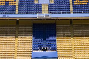 Detail des Fußballstadions foto