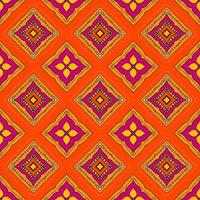 ethnisch Ikat Muster geometrisch einheimisch Stammes- Boho Motiv aztekisch Textil- Stoff Teppich Mandalas afrikanisch amerikanisch Indien Blume foto